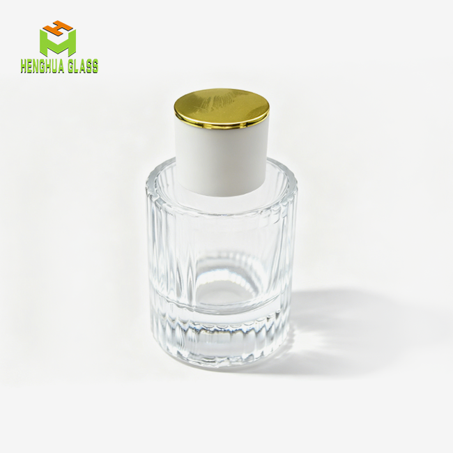 Transparent Cylindrical Perfume Refill Bottle